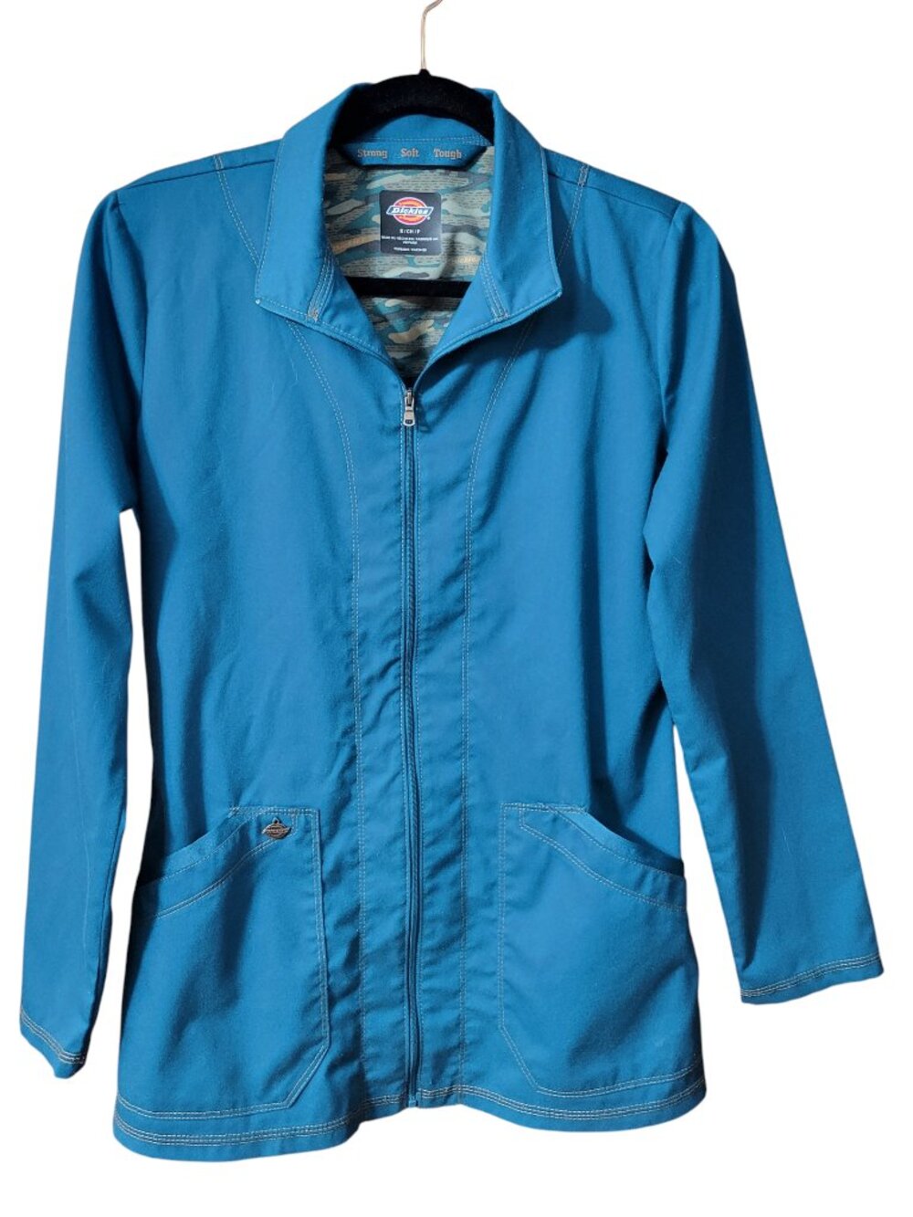 Dickies Essence Full Zip Scrub Jacket Camo Trim